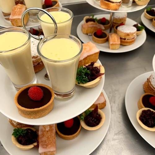 Selection of desserts